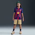 F.C. Barcelona 2025/26 Match Home Older Kids' Nike Dri-FIT ADV Football Authentic Shirt