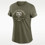 Chicago Bears Salute to Service Sideline Women's Nike NFL T-Shirt