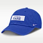 Los Angeles Rams Primetime Club Wordmark Men's Nike NFL Adjustable Hat