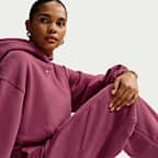 Nike Studio Fleece Medium Weight Women's Loose Pleated Snap Pants