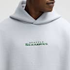 Sudadera con gorro sin cierre Nike de la NFL para hombre Seattle Seahawks Rivalries Collection Oversized Tech Fleece