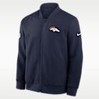 Denver Broncos Sideline Men's Nike NFL Full-Zip Bomber Jacket