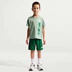 Nike Sportswear Younger Kids' 'Just Do It' Graphic T-Shirt and Mesh Shorts Set