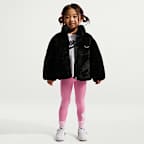 Nike Toddler Quilted Faux Fur Jacket