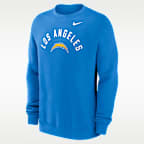 Los Angeles Chargers Club Men's Nike NFL Pullover Crew