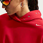 Sudadera con gorro sin cierre oversized para mujer Nike Studio Fleece Medium Weight