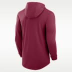 Playera universitaria Nike Dri-FIT con gorro de manga larga para hombre Florida State Primetime Pattern