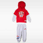 Conjunto de 2 piezas de sudadera con gorro sin cierre de tejido Fleece Multisport para bebé (12-24 M) Nike Sportswear