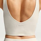NikeSKIMS Matte Women's V-Neck Long-Line Bra