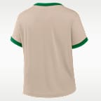 Philadelphia Eagles Rewind Ringer Mod Women's Nike NFL Cropped T-Shirt