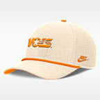 Gorra universitaria Nike ajustable para hombre Tennessee Legacy Vintage Rope Rise