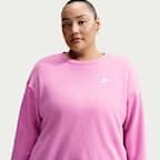 Nike Sportswear Club Fleece Women's Loose Crew-Neck Sweatshirt (Plus Size)