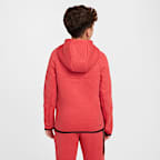 Sudadera con gorro con cierre completo para niños grandes Nike Sportswear Tech Fleece