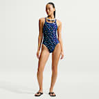 Traje de baño de una pieza con diseño Fastback para mujer Nike Swim HydraStrong