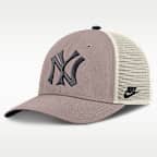 Gorra de rejilla Nike de la MLB ajustable para hombre New York Yankees Cooperstown Rise