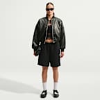 Pants cargo de tiro alto oversized para mujer Nike Studio Fleece Medium Weight