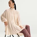 Nike Sportswear Women's Oversized Long-Sleeve Pleated Mini Dress