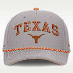 Gorra universitaria Nike ajustable para hombre Texas Primetime Rise Rope