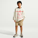 Sudadera de cuello redondo de tejido Fleece Yeti para niños talla grande Nike ACG