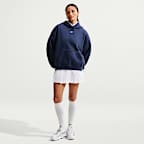 Damska bluza z kapturem o kroju oversize Nike Studio Fleece Medium Weight