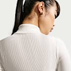 Nike Sportswear Chill Knit Women's Tight Quarter-Zip Long-Sleeve Ribbed Top