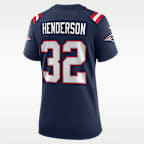 Jersey Nike de la NFL Game para mujer TreVeyon Henderson New England Patriots