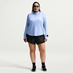 Playera de correr Dri-FIT UV de cierre de 1/4 para mujer (talla grande) Nike Swift