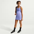 Playera de entrenamiento Dri-FIT de medio cierre para niña talla grande Nike Pro