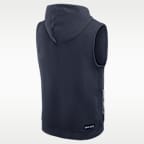 Chicago Bears Rivalries Collection Sideline Men's Nike Dri-FIT NFL Sleeveless Pullover Hoodie