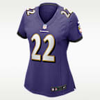 Jersey de fútbol americano Nike de la NFL Game para mujer Derrick Henry Baltimore Ravens