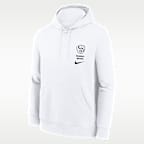 Sudadera con gorro sin cierre Nike de la MLB para hombre Milwaukee Brewers Minimal Club