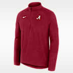 Playera de manga larga universitaria Nike Dri-FIT de medio cierre para hombre Alabama Stride