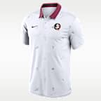 Polo universitario Florida State Vapor Pattern para hombre con tecnología Nike Dri-FIT