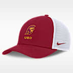 Gorra de rejilla universitaria ajustable Nike para hombre USC Sideline Rise Gameday