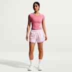เสื้อวิ่งแขนสั้นผู้หญิง Dri-FIT Nike Tempo Swoosh