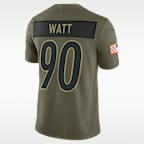 T.J. Watt Pittsburgh Steelers Salute to Service Men's Nike Dri-FIT NFL Limited Jersey