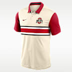 Polo universitario Nike Dri-FIT para hombre Ohio State Vapor Primary Logo