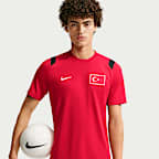 Haut de foot à manches courtes Nike Dri-FIT Turquie 2026 Academy Pro Short-Sleeve top pour homme