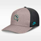 Gorra Nike de la MLB ajustable y con estructura A-Frame para hombre Florida Marlins Cooperstown Rise