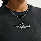 Playera slim cropped para mujer Nike Sportswear Chill Knit