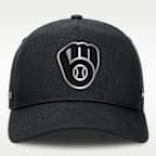 Milwaukee Brewers Rise Men's Nike Dri-FIT MLB A-Frame Trucker Adjustable Hat