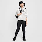 Felpa con cappuccio e zip a tutta lunghezza Nike Sportswear Tech Fleece – Bambina/Ragazza