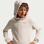 Sudadera con gorro sin cierre Dri-FIT con protección contra los rayos UV para niño talla grande Nike Primary Nanoknit