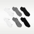 Calcetines invisibles de entrenamiento Nike Everyday Plus Cushioned (6 pares)