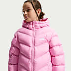 Chamarra acolchada Therma-FIT holgada para niños talla grande Nike Sportswear All Day Play