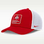 Ohio State On-Field Rise Engineered Men's Nike College Trucker Adjustable Hat