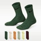 Meias de cano médio Dri-FIT Nike Performance Basics para criança (6 pares)