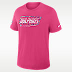 Miami Dolphins Crucial Catch Sideline Men's Nike Dri-FIT NFL T-Shirt