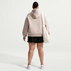 Nike Studio Fleece Medium Weight Women's Oversized Pullover Logo Hoodie
