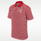St. Louis Cardinals Striped Victory Men's Nike Dri-FIT MLB Polo